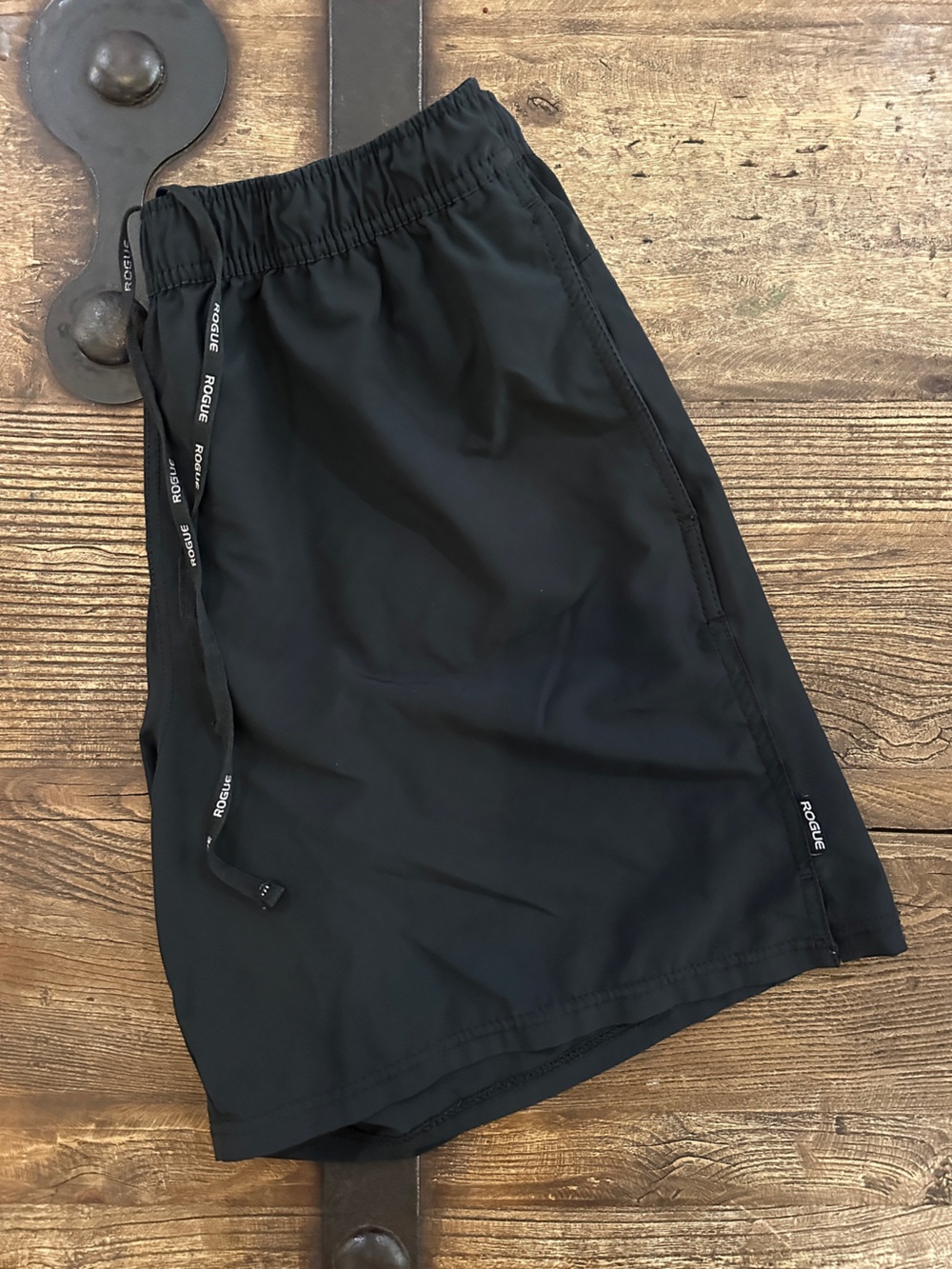 Rogue Men's Black Athletic Shorts with Drawstring